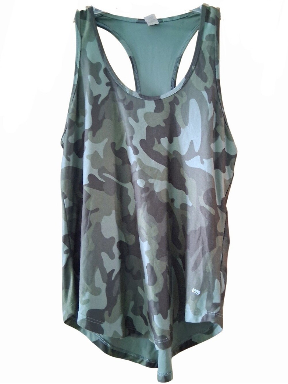 Camo Racerback Tank Top - Green CamoMarika Green Camouflage Racerback Athletic S